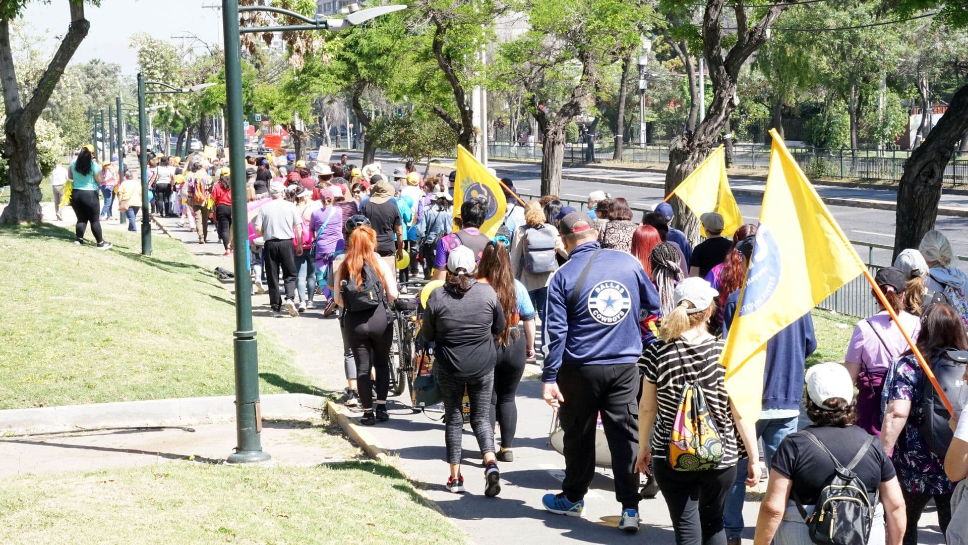Gran Caminata Mayor hasta Plaza Ñuñoa