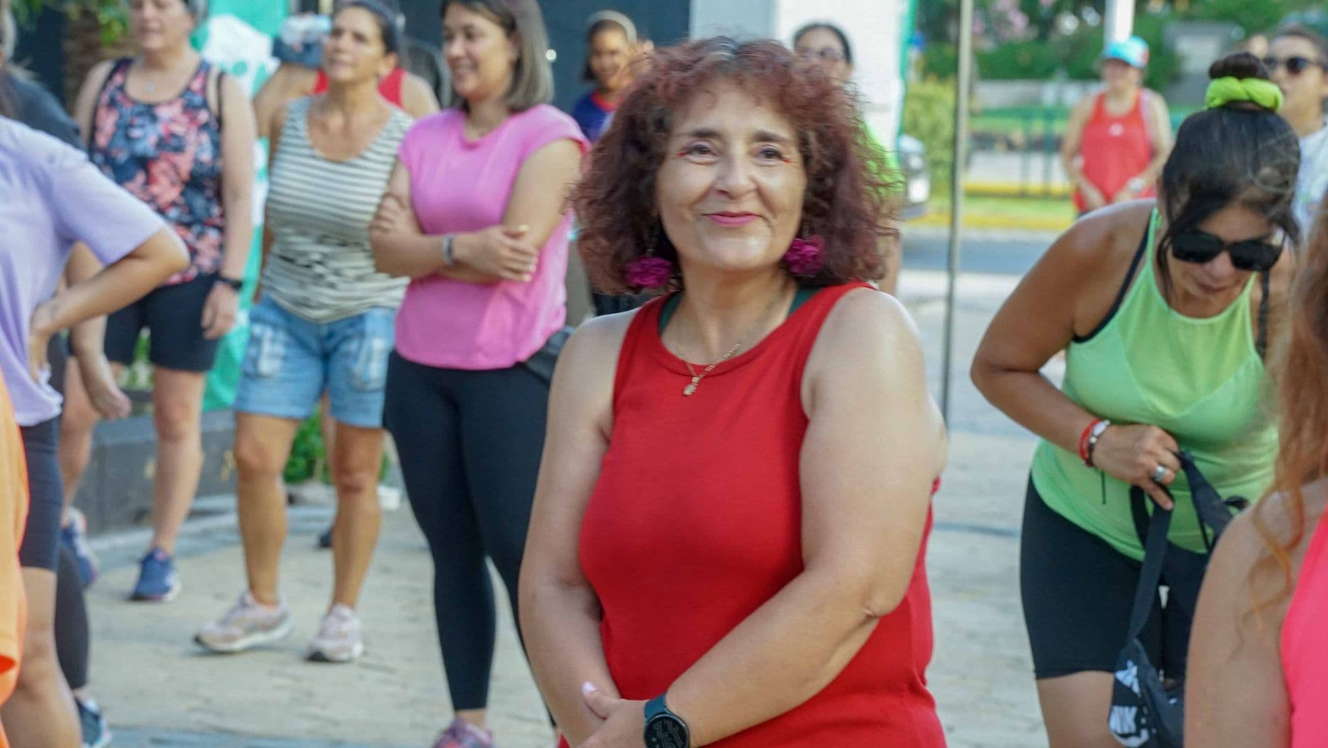 El baile se apoderó de la Plaza Ñuñoa