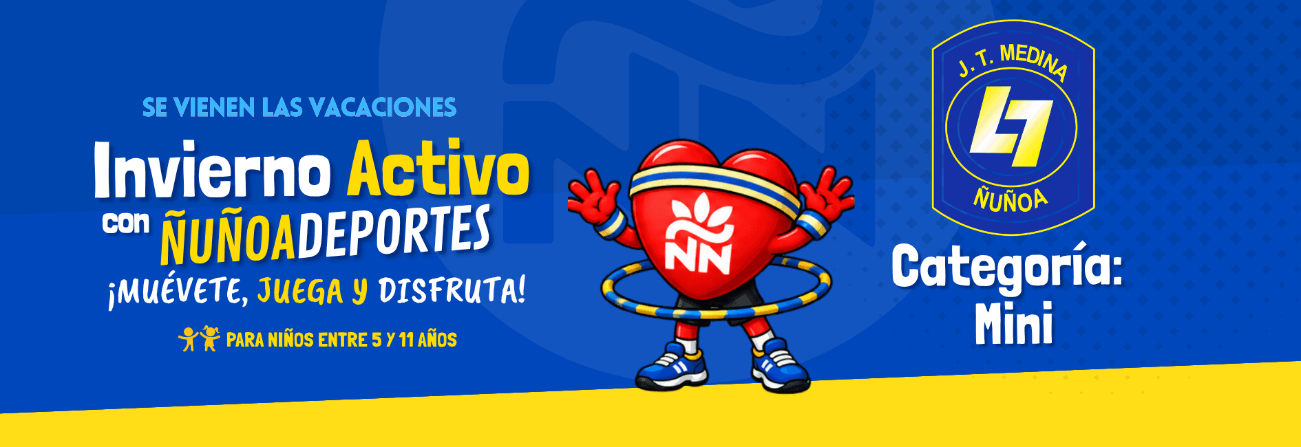 ¡Estas vacaciones de invierno se viven con energía en Ñuñoa Deportes!